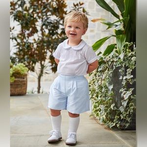 Little English Classic wedding shirt set size 24m